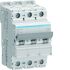 Interruptor automático 3P, 6A, Curva Tipo C, Poder de corte 25 kA