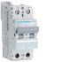 Hager Hager NKN Circuit Breaker, 2P, 50A Curve C, 400V AC, 15 kA Breaking Capacity