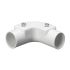 Schneider Electric Inspection Elbow, Conduit Fitting, 20mm Nominal Size, uPVC, White