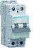 Hager MMN MCB, 2P, 63A, 400V AC, 15 kA Breaking Capacity