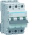 Hager MMN MCB, 3P, 63A, 400V AC, 15 kA Breaking Capacity
