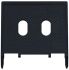 Siemens Black 2 Gang Mounting Plate Thermoplastic Mounting Plate