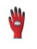 Traffi Traffi Red Nylon Cold Resistant, Heat Resistant Work Gloves, Size 8, Nitrile Foam Coating