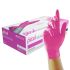 Unigloves Pearl GP Pink Powder-Free Nitrile Disposable Gloves, Size Medium, 100Gloves per Pack