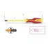 BETA Pozidriv, Supadriv  Screwdriver, PZ1 Tip, 80 mm Blade, VDE/1000V, 180 mm Overall