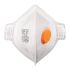 Skytec ASRASF Series Disposable Respirator for General Purpose Protection, FFP2 NR, Valved, Fold Flat 15Each per Package