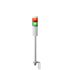 Patlite LR5 Series Green, Red Signal Tower, 2 Lights, 24 V dc, Pole Mount
