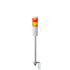 Patlite LR5 Series Amber, Red Signal Tower, 2 Lights, 24 V dc, Pole Mount