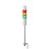 Patlite LR5 Series Amber, Green, Red Buzzer Signal Tower, 3 Lights, 24 V dc, Pole Mount