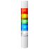 Patlite LR5 Series Amber, Blue, Green, Red, White Buzzer Signal Tower, 5 Lights, 24 V dc, Direct Mount
