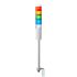 Patlite LR5 Series Amber, Blue, Green, Red, White Signal Tower, 5 Lights, 24 V dc, Pole Mount