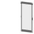 Siemens 8PQ2197 Series Lockable Sheet Steel RAL 7035 Transparent Door, 2000mm H, 800mm W, 25mm D for Use with SIVACON S4