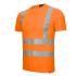 NITRAS SAFETY 7008 Fluorescent Orange Unisex Hi Vis T-Shirt, XL