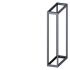 Siemens 8MF1 Series Steel Support Frame, 2000mm H, 400mm W, 1000mm D For Use With Standard Enclosure