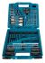 Makita 212-Piece Masonry Drill Bit, Metal Drill Bit, Wood Drill Bit Set for Metal, Wood, 54 Max, 1 Min, Metal Bits