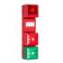 Moflash 表示灯 ブザー付, 24 V dc, 点滅 緑/赤, Base-mounted, IP65