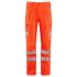Leo Workwear WINSFORD Orange Durable, Lightweight Hi Vis Trousers