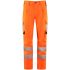 Leo Workwear WINSWELL Orange Durable, Stretchy Hi Vis Trousers Leg Length 27in