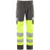 Leo Workwear Hi Visスボン グレー / イエロー CL05-Y/GY-LEO-18R