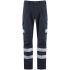 Leo Workwear WINSFORD Navy Durable, Lightweight Hi Vis Trousers