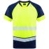 Leo Workwear FORDA Yellow/Navy Men Hi Vis T-Shirt