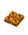 Ledil Amber 2x2 LED Linse Quadratisch aus PMMA, Bernstein 25 °