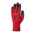 Skytec EMG258 Black/Red Polyester Grip and Abrasion Resistance, Oil Resistant, Wet Resistance Work Gloves, Size 12,