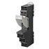 Omron 8 Pin 250V ac DIN Rail Relay Socket, for use with G2R-2-S Series General Purpose Relay, H3RN Series Timer, KL7