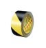 Taśma ostrzegawcza szerokość 50mm Czarny, żółty Taśma ostrzegawcza 3M +77°C Winyl grubość 0.14mm