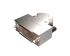 Amphenol ICC Economical Series Die Cast Zinc Right Angle D Sub Backshell, 9 Way, Strain Relief