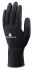 Delta Plus Black Polyurethane Coated HPPE, Spandex Work Gloves, Size 8, Medium, 12 Gloves