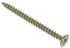 RS PRO Pozidriv Countersunk Steel Wood Screw Yellow Passivated, Zinc Plated, 4.5mm Thread, 35mm Length