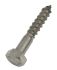 RS PRO Hex Coach Screw, Stainless Steel, 8mm x 50mm