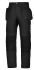 Snickers AllroundWork Black Men's Cotton, PA Work Trousers 35in, 92cm Waist