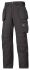 Snickers Craftsman Black Men's Cotton, Polyester Work Trousers 33in, 92cm Waist