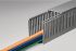 HellermannTyton HTWD-PN Grey Slotted Panel Trunking - Open Slot, W25 mm x D80mm, L2m, PVC