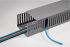 HellermannTyton HTWD-PD Grey Slotted Panel Trunking - Open Slot, W37.5 mm x D50mm, L2m, PVC