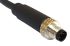 Bulgin M8 Straight Male M8 to Free End Sensor Actuator Cable, 3 Core, PUR, 1m