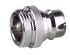 Straight Male Hose Coupling 3/4in Nipple to Threaded, 3/4 in BSP Male, Chrome Plated Brass