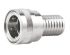 Straight Hose Coupling Coupler to Hose Tail, Stainless Steel