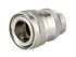 Straight Hose Coupling 1/2in Coupler to Threaded, 1/2 in BSP Male, Stainless Steel