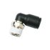 Legris LF3000 Series Elbow Threaded Adaptor, R 3/8 Male to Push In 6 mm, Threaded-to-Tube Connection Style