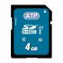 ATP 4 GB Industrial SDHC SD Card, Class 10, UHS-1 U1