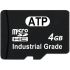 ATP Industrial Grade Micro SDHC Micro SD Karte 4 GB Class 10, UHS-1 U1 Industrieausführung, SLC