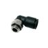 Legris LF3000 Series Elbow Threaded Adaptor, G 1/2 Male to Push In 8 mm, Threaded-to-Tube Connection Style
