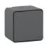 Grey 10 A Surface Mount Rocker Light Switch, 2 Way Screwless, 1 Gang NF, 250 V ac 64mm IP55 64mm 1