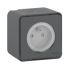 Schneider Electric Grey 1 Gang Plug Socket, 2P+E Poles, 16A, Type E - French, Outdoor Use