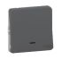 Grey 10 A Flush, Surface Mount Push Button Light Switch Screwless, 1 Gang NF, 250 V ac 40mm IP55 60mm 1