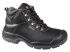 Delta Plus SAULT2 S3 Black, Red Steel Toe Capped Mens Ankle Safety Boots, UK 10, EU 44