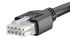 Kabel przewód-płytka, Mini-Fit Jr., 300 V AC, 5 A, raster: 4.2mm, 500mm, Cyna, Czarny